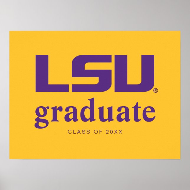 Louisiana State University Graduation Poster (Front)