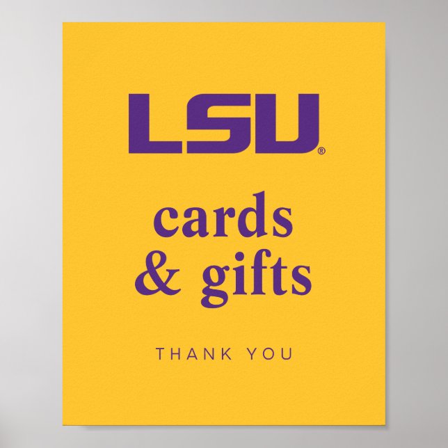 Louisiana State University Graduation Poster (Front)