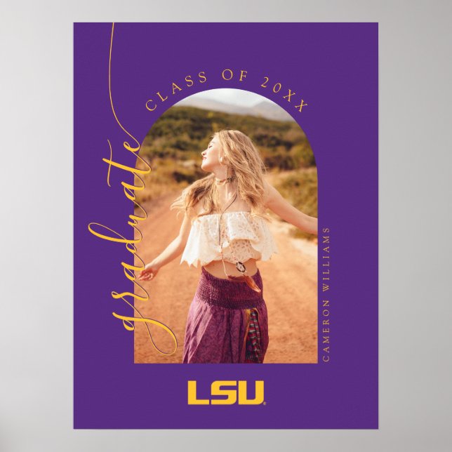 Louisiana State University Graduation Poster (Front)