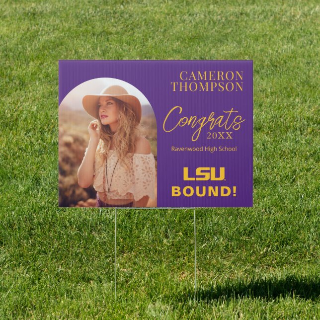 Louisiana State University Graduation Sign (Insitu)