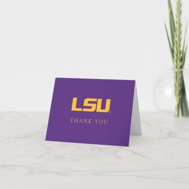 Louisiana State University Graduation Thank You Card (Front)