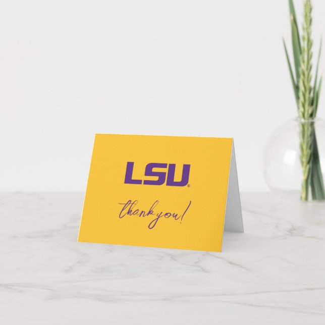Louisiana State University Graduation Thank You Card (Front)