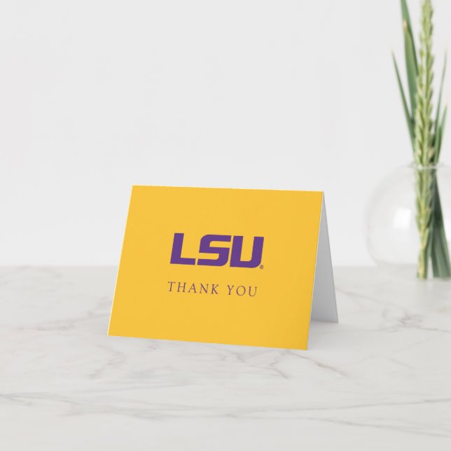 Louisiana State University Graduation Thank You Card (Front)