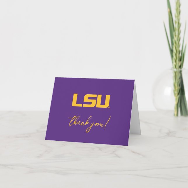 Louisiana State University Graduation Thank You Card (Front)