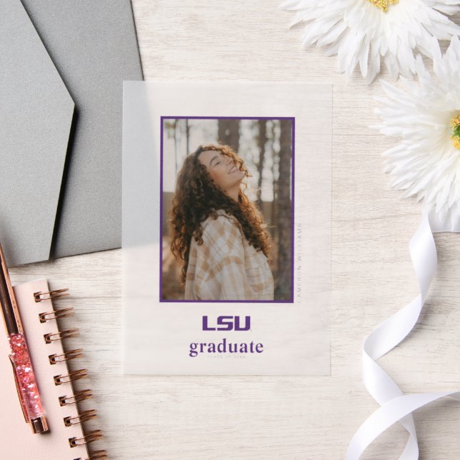 Louisiana State University Graduation Vellum Invitations (Wedding)
