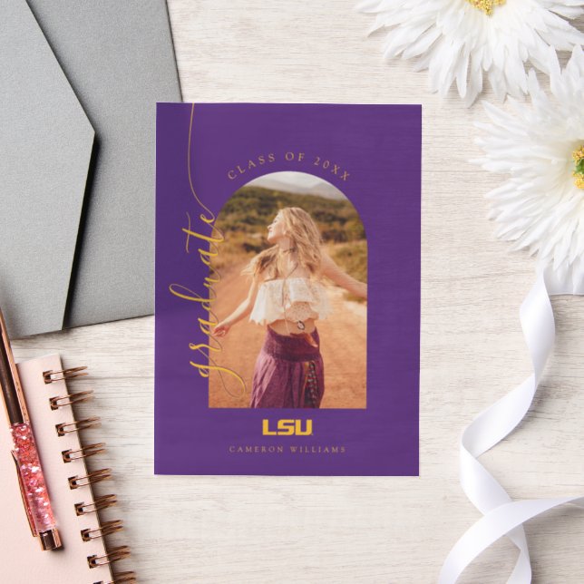 Louisiana State University Graduation Vellum Invitations (Wedding)