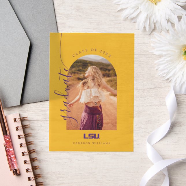 Louisiana State University Graduation Vellum Invitations (Wedding)