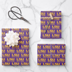 Louisiana State University Graduation Wrapping Paper Sheets
