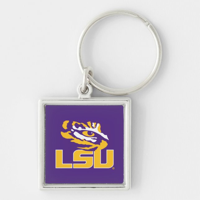 Louisiana State University | Tiger Eye Keychain (Front)