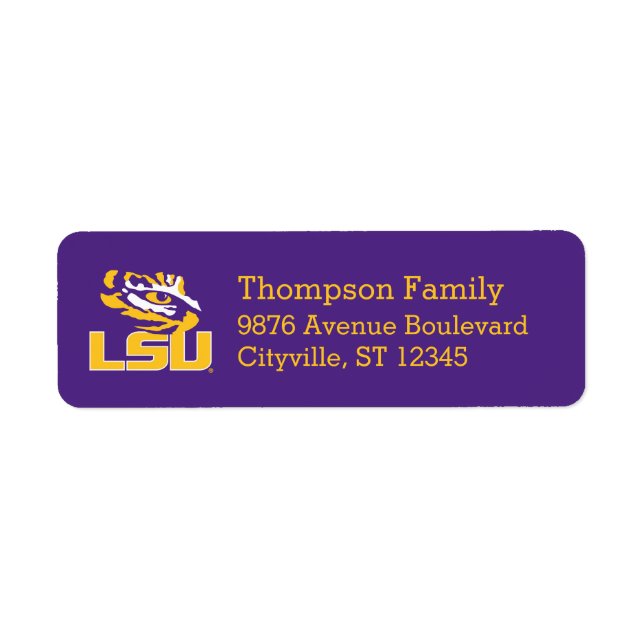 Louisiana State University | Tiger Eye Label (Front)