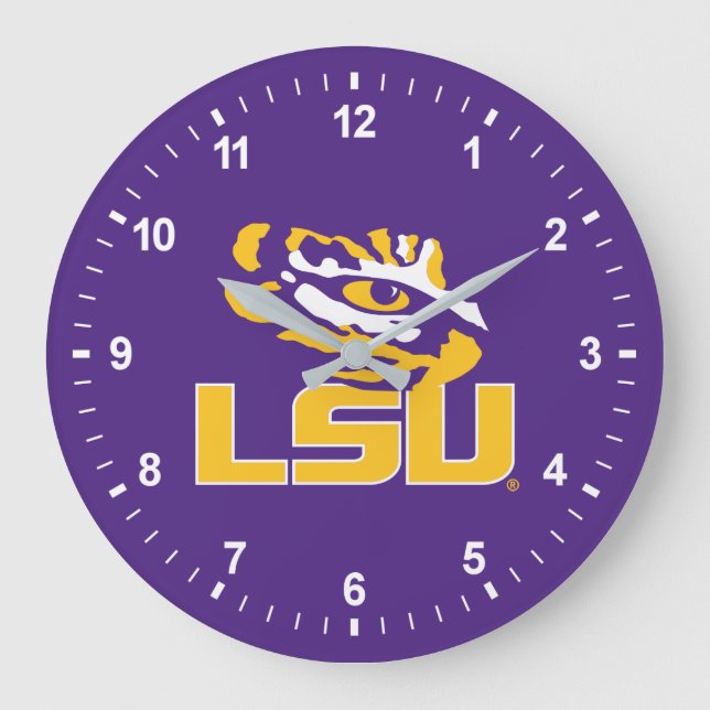 Louisiana State University | Tiger Eye Large Clock (Front)