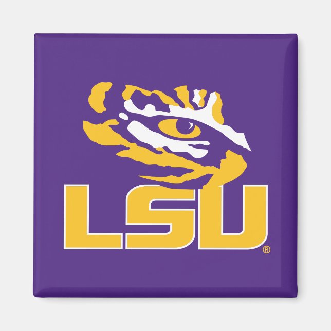 Louisiana State University | Tiger Eye Magnet (Front)