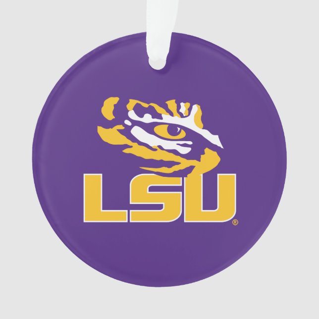 Louisiana State University | Tiger Eye Ornament (Front)