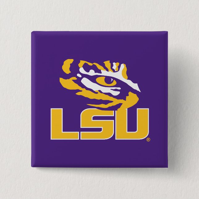 Louisiana State University | Tiger Eye Pinback Button (Front)
