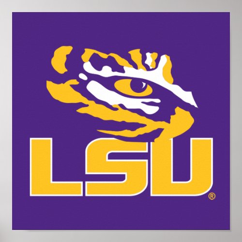 Louisiana State University  Tiger Eye Poster