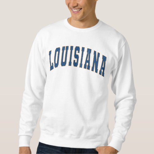 Louisiana State Vintage College Style Sweatshirt