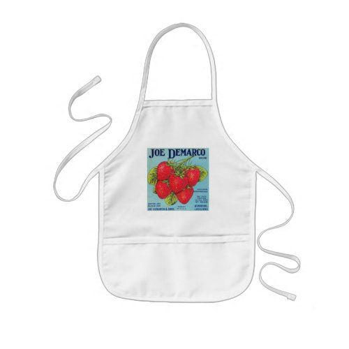 Louisiana Strawberry Crate Label Kids Apron