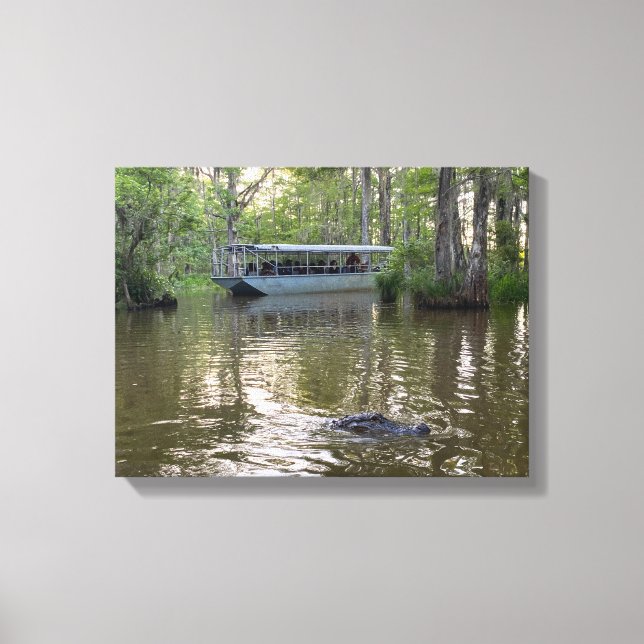 Louisiana Swamp Tour Canvas Print (Front)