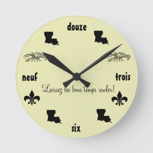 Louisiana Themed Cajun French Clock