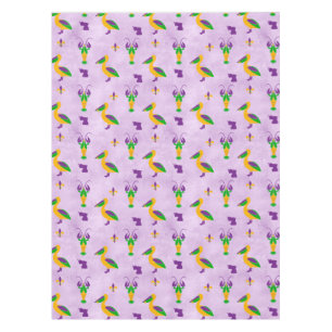 Louisiana Themed Mardi Gras Tablecloth