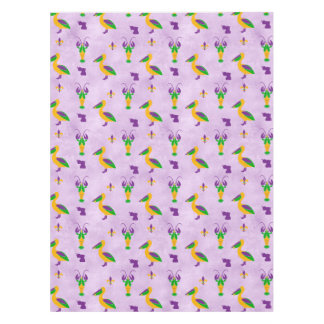Louisiana Themed Mardi Gras Tablecloth