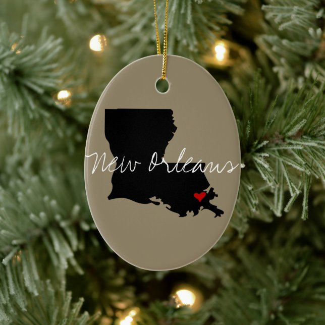 Louisiana Town Ceramic Ornament (Tree)
