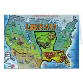 Louisiana USA Map (Front Horizontal)