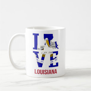 Louisiana USA state love Coffee Mug