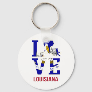 Louisiana State Keychains - No Minimum Quantity