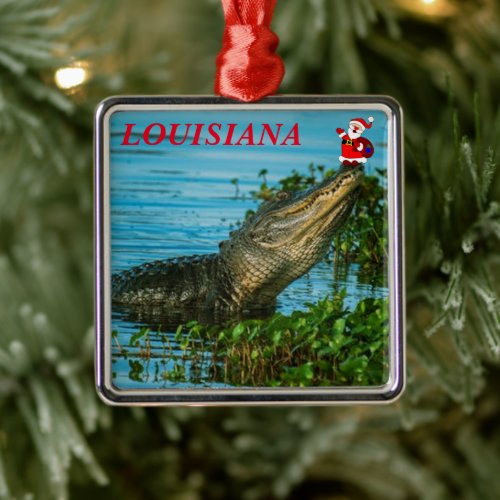 Louisiana Vacation Christmas Ornament