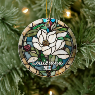 Louisiana Vacation Souvenir Ceramic Ornament