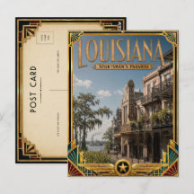 Louisiana Vintage Art Deco Golden Age