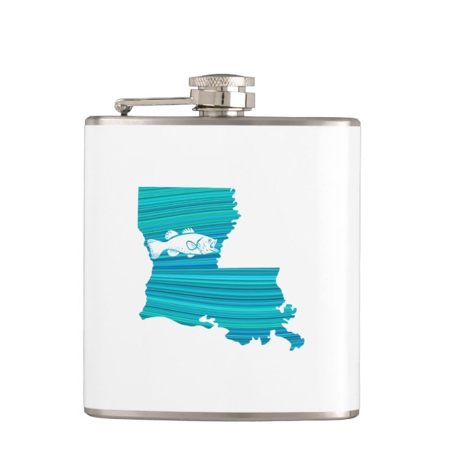 Louisiana Wave Fishing Flask (Front)