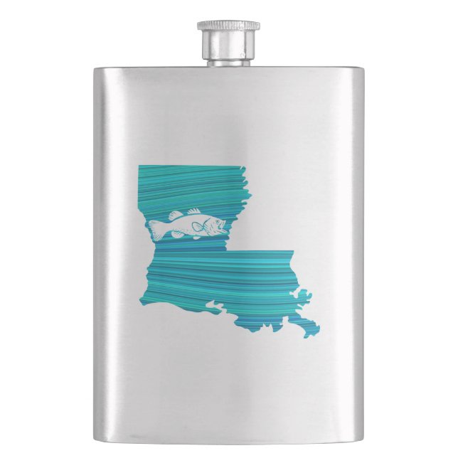Louisiana Wave Fishing Flask (Front)