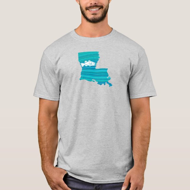 Louisiana Wave Fishing T-Shirt (Front)