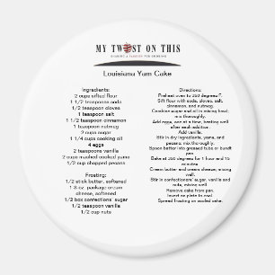 Louisiana Yam Cake Magnet