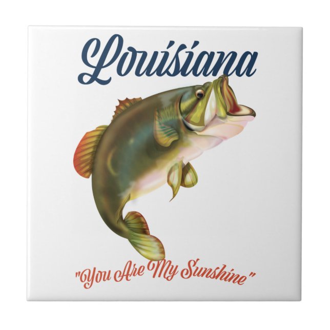 Louisiana "you are my Sunshine" Ceramic Tile (Front)