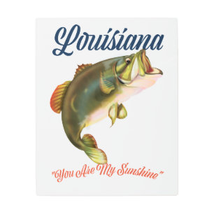 Louisiana "you are my Sunshine" Metal Print