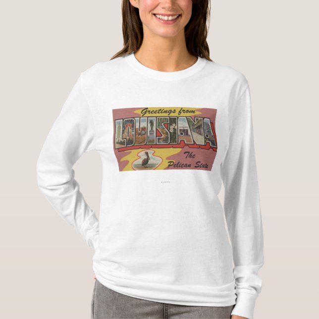 LouisianaLarge Letter ScenesLouisiana 2 T-Shirt (Front)