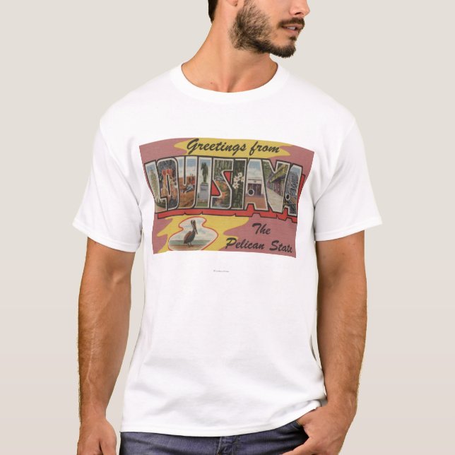 LouisianaLarge Letter ScenesLouisiana 2 T-Shirt (Front)