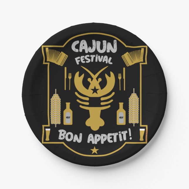 Louisiana's Cajun Bayou    Paper Plates (Front)