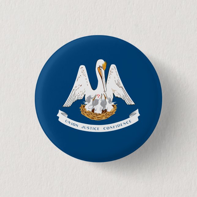Louisianian Flag, Flag of Louisiana Button (Front)