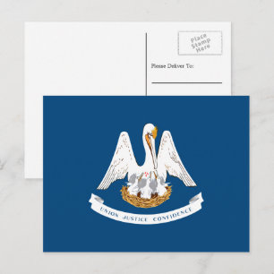 Louisianian Flag, Flag of Louisiana Postcard