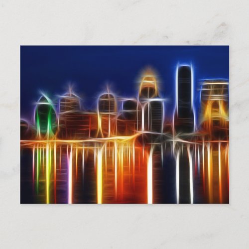 Louisville abstract postcard