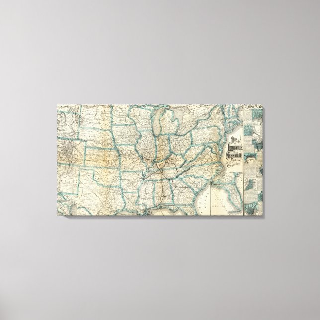 Louisville and Nashville Railroad Canvas Print (Front)
