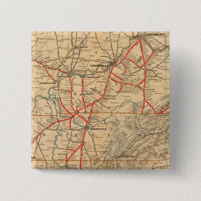 Louisville and Nashville Railroad Pinback Button (Front)