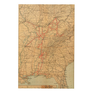 Louisville and Nashville Railroad Wood Wall Art
