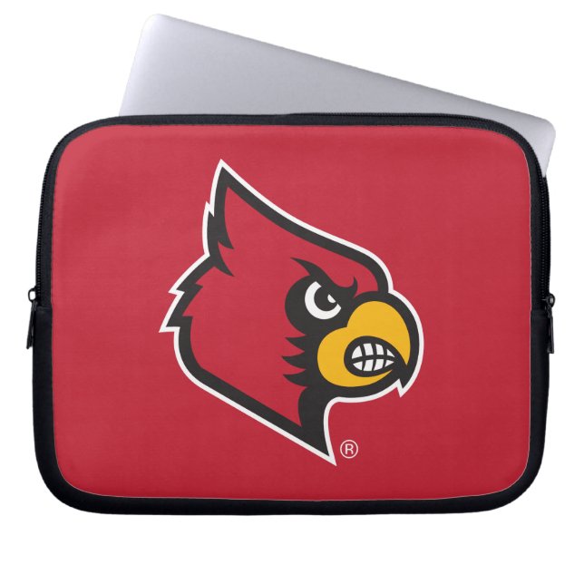 Louisville Cardinal Laptop Sleeve (Front)