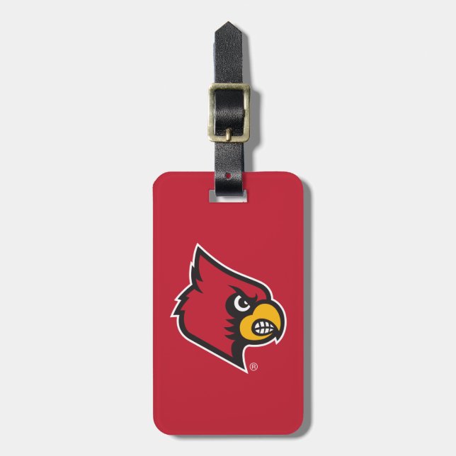 Louisville Cardinal Luggage Tag (Front Vertical)
