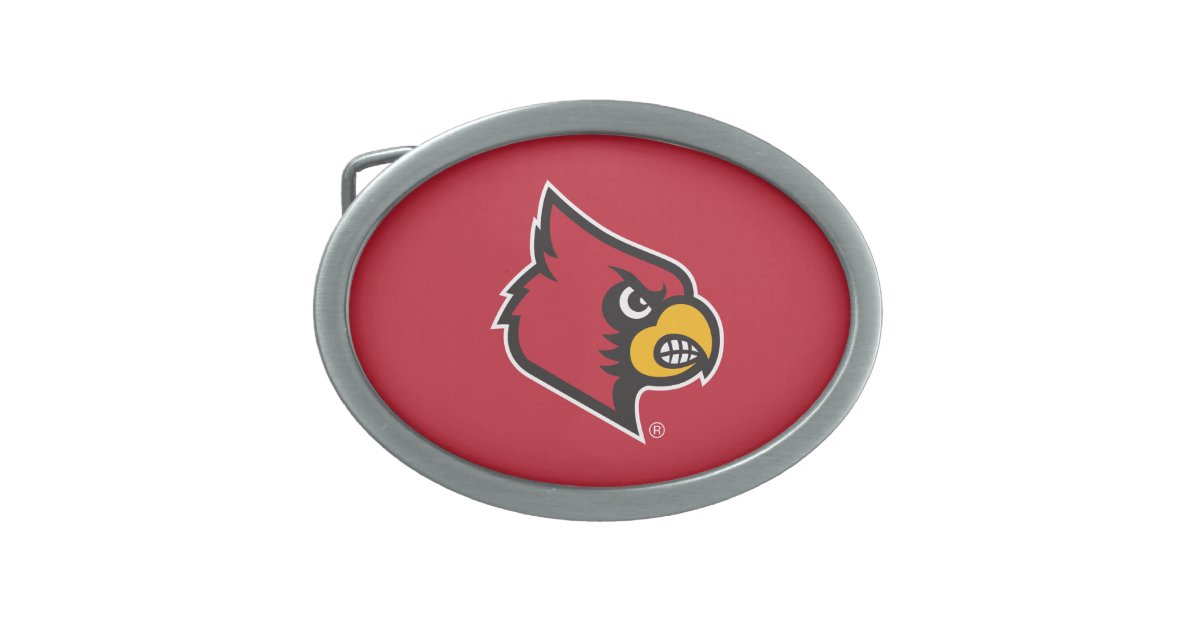 Louisville Cardinal Oval Belt Buckle | Zazzle